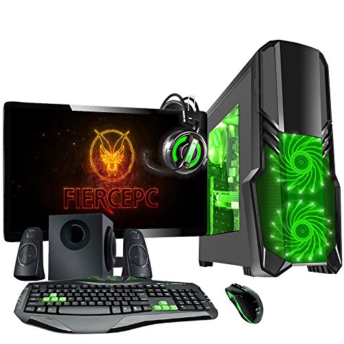 Fierce ULTRA SCHNELLE Zweikern Familie Gaming PC - 3.9GHz AMD A-Series A4-6300 - Gaming, Büro, Familie PC - (WIFI, 16GB RAM, 1TB Festplatte, R7 Serie Grafik) - 221501