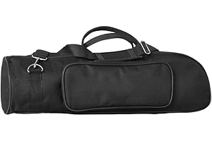 RUIXIA Waterproof Trumpet Carry Bag,600D Oxford Bag with Adjustable Shoulder Strap Trumpet Gig Bag Thicken Sponge Padded Trumpet Carrying Case with Shoulder Belt