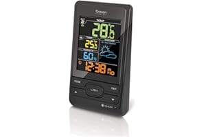 Oregon Scientific BAR206SX Stazione Meteo Wireless con LCD a Colori, Nero/Full Black