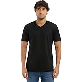 Jockey 2726 Men Super Combed Cotton Rich Solid V Neck Half Sleeve T-Shirt