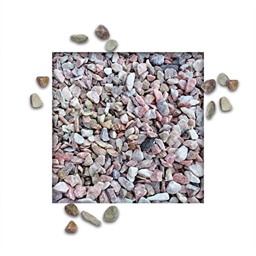 25 kg Marmorsplitt Norwegian Pink Ziersplitt Deko Marmor Dekoration Splitt Zierkies Körnung 8/16 mm