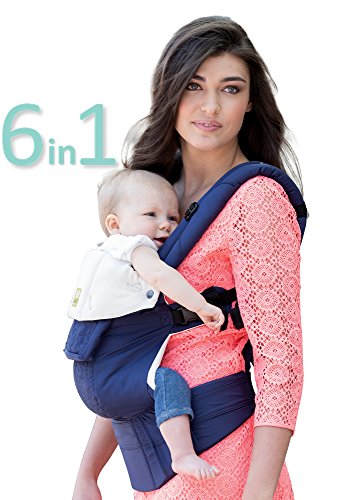 SIX-Position, 360° Ergonomic Baby & Child Carrier by LILLEbaby – The COMPLETE Embossed (Blue)