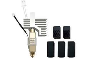 HzdaDeve 0.6 mm Ceramic Hotend for Centauri Carbon Print Head Extruder Kit Hot End Heatsink with Extra 2PK Silicone Cover and 2PK Nozzle Brushes for Elegoo Centauri