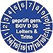 Produktbild Prüfplakette 30 mm Durchmesser selbstklebend "geprüft gem. BGV D 36 Leitern und Tritte" blau 2014-2019 50 Stück