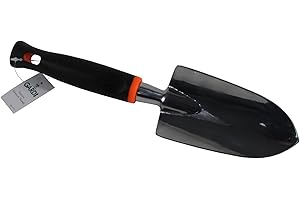 Gardi Black & Orange Hand Trowel for Weeding, Moving, Planting & Digging