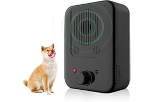 NAVESO Anti Barking Device for Dogs, Stop Dog Barking Device Outdoor with 3 Adjustable Frequencies Level, Rechargeable Pet Gentle Dog Bark Control Device, Ultrasonic Stop Dog Barking Deterrent Device