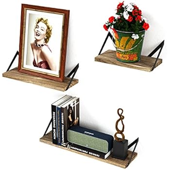 levandeo Hashtag Regal 75x75cm Wandregal Holz Rost-Optik Bücherregal