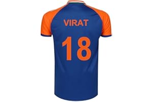 KNK Cricket India Jersey T20 WC 2024 Fan Supporter T-Shirt Cricket Team Uniform Kids to Adult