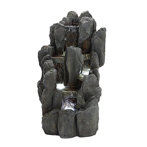 Köhko Springbrunnen „Sächsische Schweiz“ Gartenbrunnen Brunnen für Außen und Innen - 3