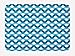 Produktbild Trsdshorts Blue and White Bath Mat, Horizontal Waves Overlapping Borders Abstract Sea Inspired Flow, Plush Bathroom Decor Mat with Non Slip Backing, 23.6 x 15.7 Inches, Blue Pale Blue White