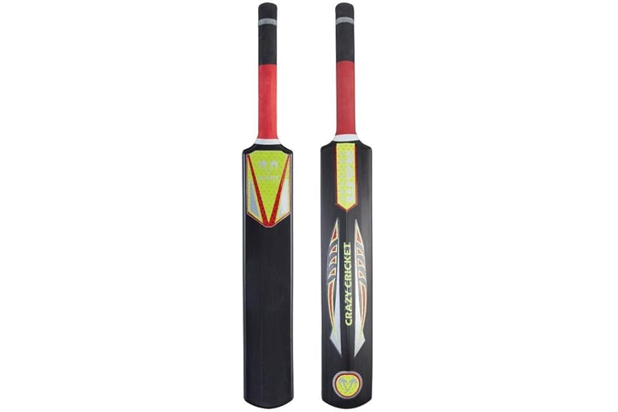 Ram Cricket Crazy Cricket Bat – Durable Plastic Construction with Powerful Hitting Zone – Available in Sizes SH, 6, 4, 2, 0 – Suitable for Cricket Training, Cricket Matches, Garden, Beach, or Park