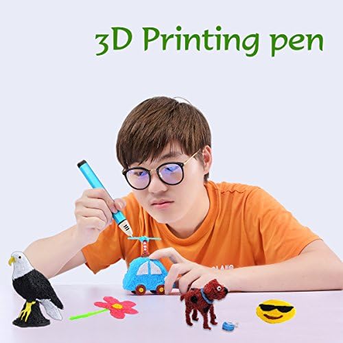 3D Pen for Kids(Low Temperature) , TIPEYE Professional 3D Printing Pen with OLED Display and 5m 1.75mm PCL Filament for Kids, Adults, Doodling, Drawing, Art and Craft Making, Children etc