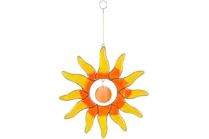 JONES HOME & GIFT Jones Home and Gift Qualcosa di Diverso all' Ingrosso Sun Catcher, Arancione/Giallo, 32 cm