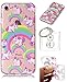 Produktbild Hülle iPhone 8 (4,7 Zoll) Hülle, Apple iPhone 8 (4,7 Zoll) Hülle TPU Case Schutzhülle Silikon Case,Niedliche Cartoon Malerei Durchsichtige Rückschale und TPU Bumper Handy Tasche Case Cover Etui für Apple iPhone 8 (4,7 Zoll) + Schlüsselanhänger (I) (11)