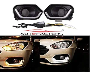 Autofasters Car Daytime Running Light with Indicator For Swift Dzire- 2018 Model