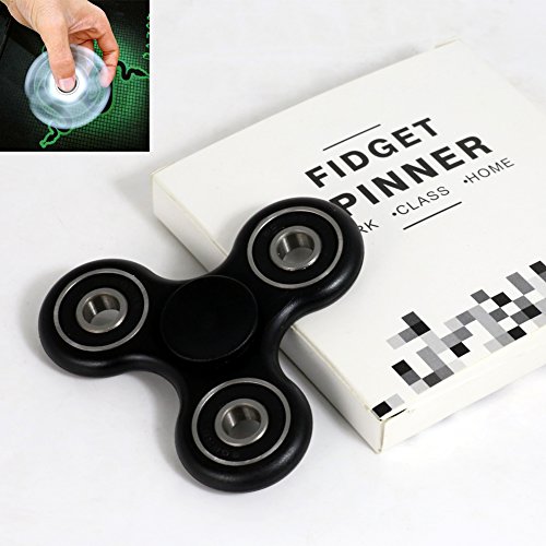 DWaybox Cool 360 Degree Fidget Spinner Best Stress Reducer Relieves, Focus Mind or Keeps Mind clear for Kids & Adults (Black)