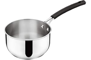 Lagostina Tempra Casserole 14 cm, Inox, Induction, Finition polie, Acier inoxydable ultra résistante, Fond Lagoseal plus, Fabriqué en Italie 012895031114