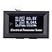 Produktbild KKmoon 7 in 1 Multimeter 100V 10A OLED Mini Digital Amperemeter Voltmeter Spannung Strom Zeit Energiekapazität Meter, Elektrische Parameter Temperatur Tester, Weiß Licht