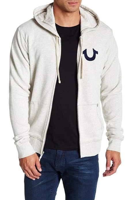 True Religion Men's Long Sleeve Flocked 