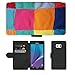 Produktbild PU Leder Wallet Case Folio Schutzhülle // M00154126 Wolldecke Quadrate Bunte Farbe // Samsung Galaxy Note 5 V (Not fit S5)