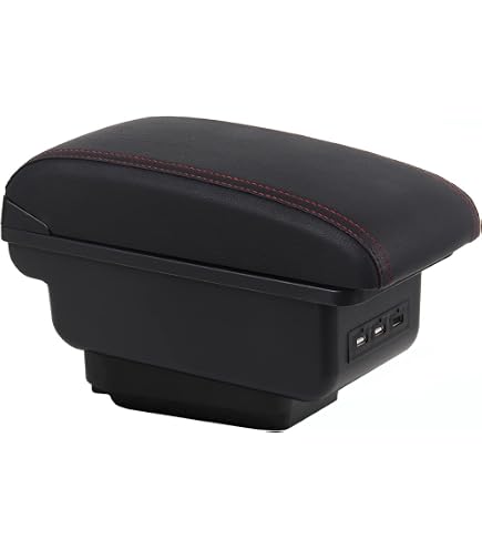 Accoudoir Double Couche Pour Audi TT Avec Boîte De Rangement Et 7 Ports USB - Porte-Gobelet Inclus