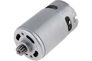 ChgImposs RS550 - Motor CC de 16,8 V y 19500 RPM con dos velocidades, 12 dientes y caja de engranajes de alto par para taladro eléctrico/destornillador