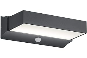 TRIO LEUCHTEN Trio Cuando Zewnętrzna Lampa Ścienna Led, Antracytowy, 21.5 x 13.5 x 8 cm