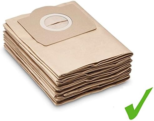 Great Value Set. 5 x Original Systafex Vacuum Cleaner Paper Filter Bags for Kärcher SE/MV WD 3 A Models