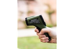 Gozney Infrared Thermometer - Built-In Laser Thermometer with LED Screen - 9V Battery Included - Celsius and Fahrenheit - Pizza Oven Accessories