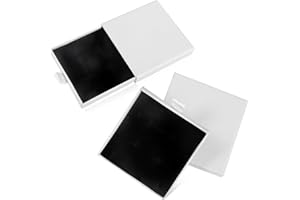 KufaerBeam 2 PCS Jewelry Gift Boxes, Jewelry Gift Display Storage Box, Rectangle Necklace Box, Cardboard Jewellery Gift Boxes, for Christmas Birthday Wedding Anniversaries Present (white)