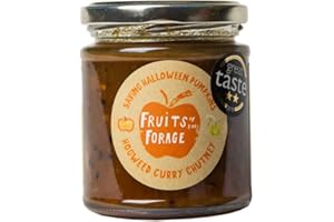 Fruits of the Forage Hogweed Curry Chutney, Made with Cooking Apples and Spice Mix. Vegan Friendly, Sustainably Sourced & 100% Recyclable Packaging, Glass Jar (1 x 250g)