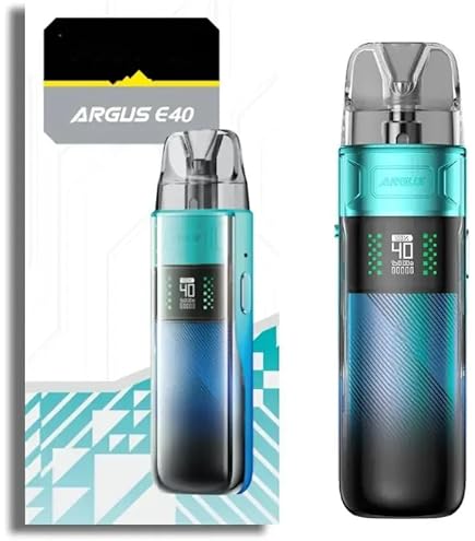 For VOOPOO Argus E40 Kit 40 W Vape | Noir | Batterie 1800mAh | 4,5 ML  0,3/0,6 Cartouche Argus E40 Pod | MTL/RDL | Compatibile con Argus PnP X  Pod vuota Rsistance