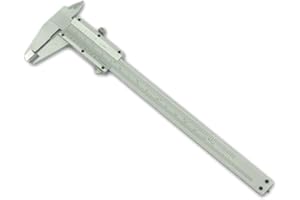 MANNESMANN (6) Calibrador de precision, nonio 0,05 mm, caja de madera 150 mm