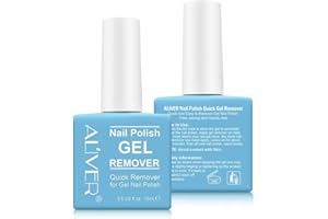 PLOBRT 2Pcs Dissolvant De Vernis à Ongles En Gel, Dissolvant Efficace Et Rapide 3 à 5 Minutes, N'AbîMe Pas L'Ongle, Parfait Pour Enlever Le Vernis Semi Permanent
