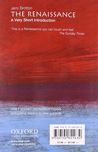 Book's Cover of The Renaissance: A Very Short Introduction