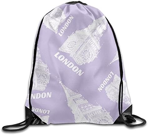 Yesliy Big Ben UK Unisex Waterproof Backpack Sport Drawstring Bags.