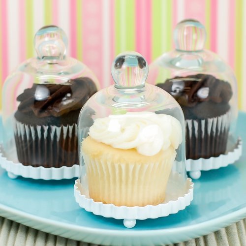 Kuchenglocke 4 Stück für Muffins & Cupcakes – Muffinglocke mini als Gastgeschenk- für Feste und Feiern uvm.- wds.9237 - 2