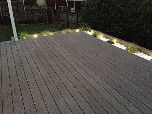 10er Set Treppen Bodeneinbauleuchten Aussen 1W Ø45mm IP67 Wasserdicht Einbaustrahler Terrasse Küche Garten Led Lampe (Warmes Weiß) - 8