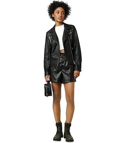Urban Leather UR-97 elegante damesmantel 107, zwart, maat: L Urban Leather UR-97 elegante damesmantel 107, zwart, maat: L