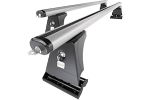 Mossa Portaequipajes de Techo adecuadas para Citroen Berlingo III Furgoneta (2019- ) - baca para Coche - Barras para Techo de Coche - Aluminio Plata - Puntos de Montaje 1