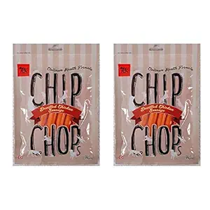 Chip Chops Dog Treat, Devilled Chicken Sausage, 70g, Optimum Health Formula (Pack of 2)