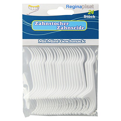 Preisvergleich Produktbild ZAHNSTOCHER mit Zahnseide Reginaplst 24 St