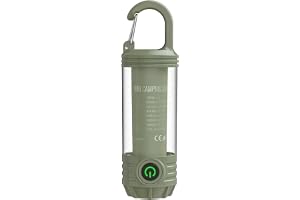 Shengxi LED-campinglampa, bärbar campinglampa för utomhus, superljusstark, batteridriven, campingljus, USB-laddas, 300 lumen, för camping, vandring, strömavbrott, nödsituationer