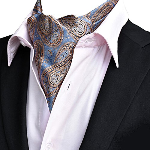 YCHENG Corbatas Bufandas de Hombre Jacquard Ascot Paisley Pañuelo en diferentes colores J19