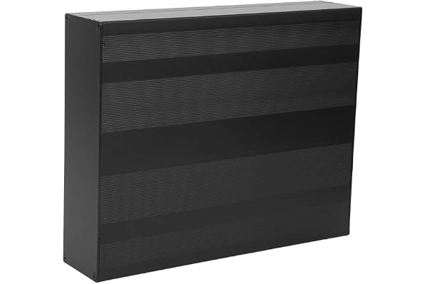 Projektlåda i Aluminium Mattsvart Hölje DIY Elektronisk Produkt Hölje IP65 Vattentät Ellåda 50 X 178 X 220 Mm