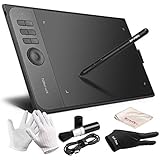 Graphics Tablet, XP-PEN Star06C 10x6 inch Active Surface Digital Drawing Tablet with 8192 Press Levels Battery Free Stylus,Customizable Hot Keys and Dial for Windows Mac OS Artist, Designer, Amateur