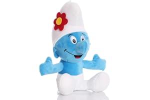 LGQHCE Smurfs Jouet en peluche, dessin animé Schtroumpfs en peluche, poupée en peluche Poupée en peluche Personnages de dessin animé mignons Décoration de Noël Thème Anniversaire Fournitures de fête (A)