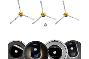 MIRTUX Kit de 3 Cepillos Laterales Compatible con Roomba Serie 800 y 900 - Recambios para Roomba Serie 850, 860, 870, 880, 890, 960, 980... (Todos los Modelos) - Repuestos para Roomba