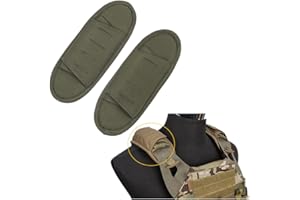 ACEXIER Lot de 2 coussinets d'épaule pour gilet tactique sac à dos (Green)