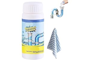 VOKKRV Lanoxie Deboucheur De Canalisation, Lanoxie Deboucheur Evier, Nettoyant Puissant Canalisation, Agent De Dragage De Canalisations, Nettoyant Puissant Pour Canalisations, Poudre Nettoyante (1PC)